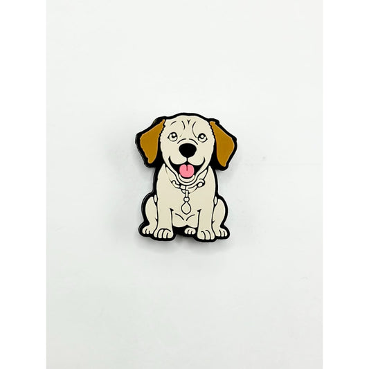 首輪をつけた子犬のシリコンフォーカルビーズ
