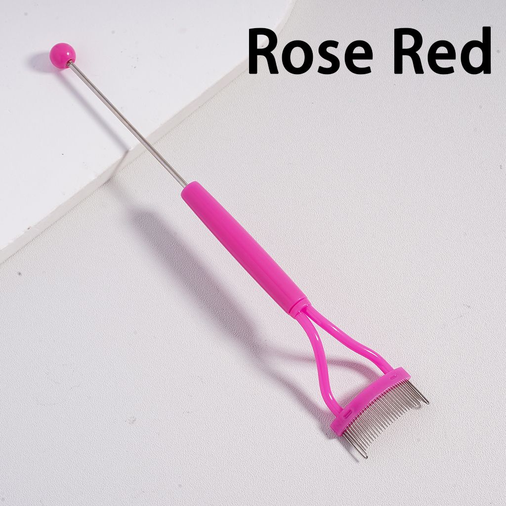 Beadable Eyelash Curler Separator Tool Comb in Solid Color, 157MM