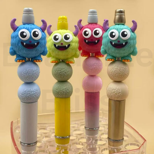 3D Cute Monster Silicone Focal Beads