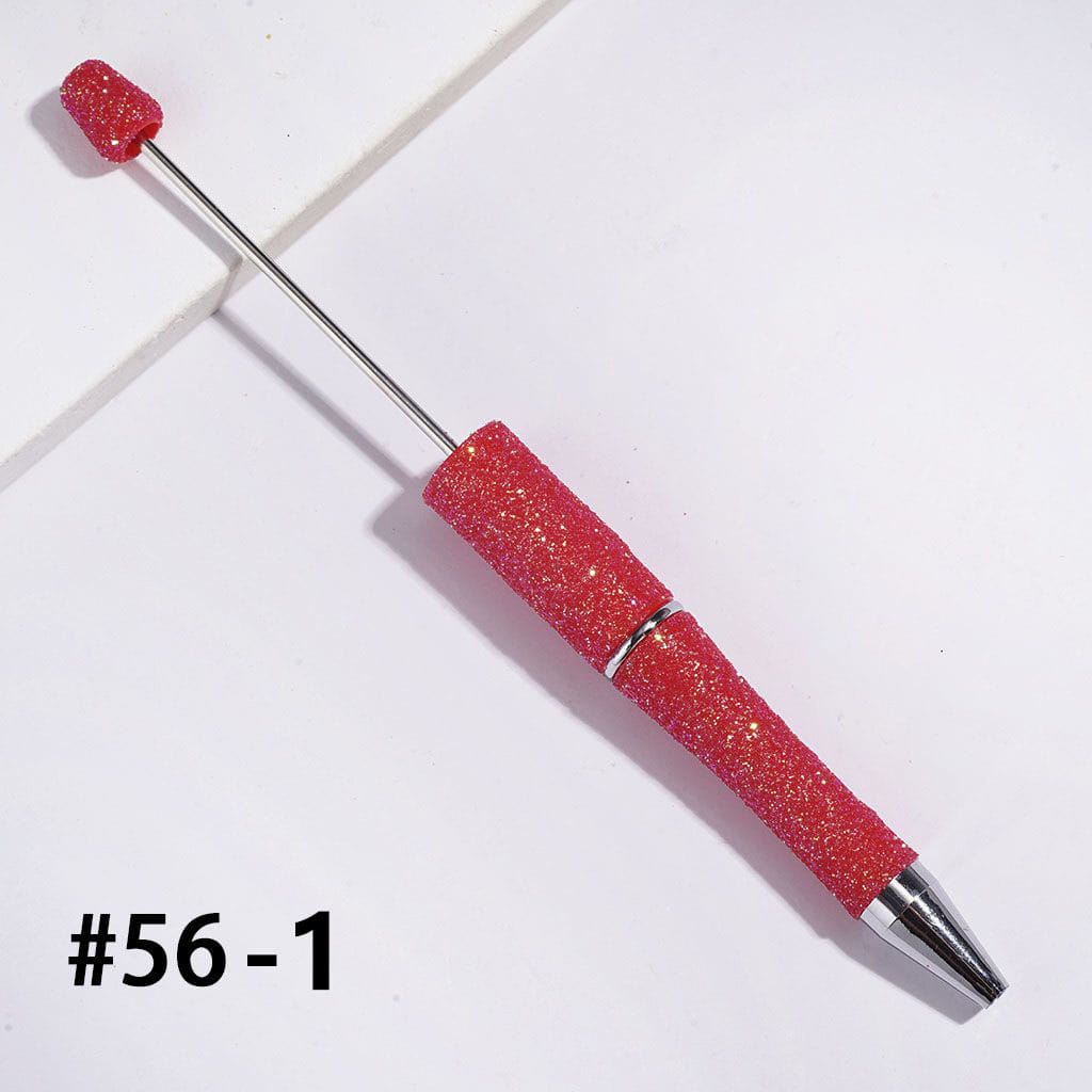 Beadable Pens with Dazzling Glitter Covered the Entire Pens, Multi-Color (The Surface Glitter May Shed Slightly)