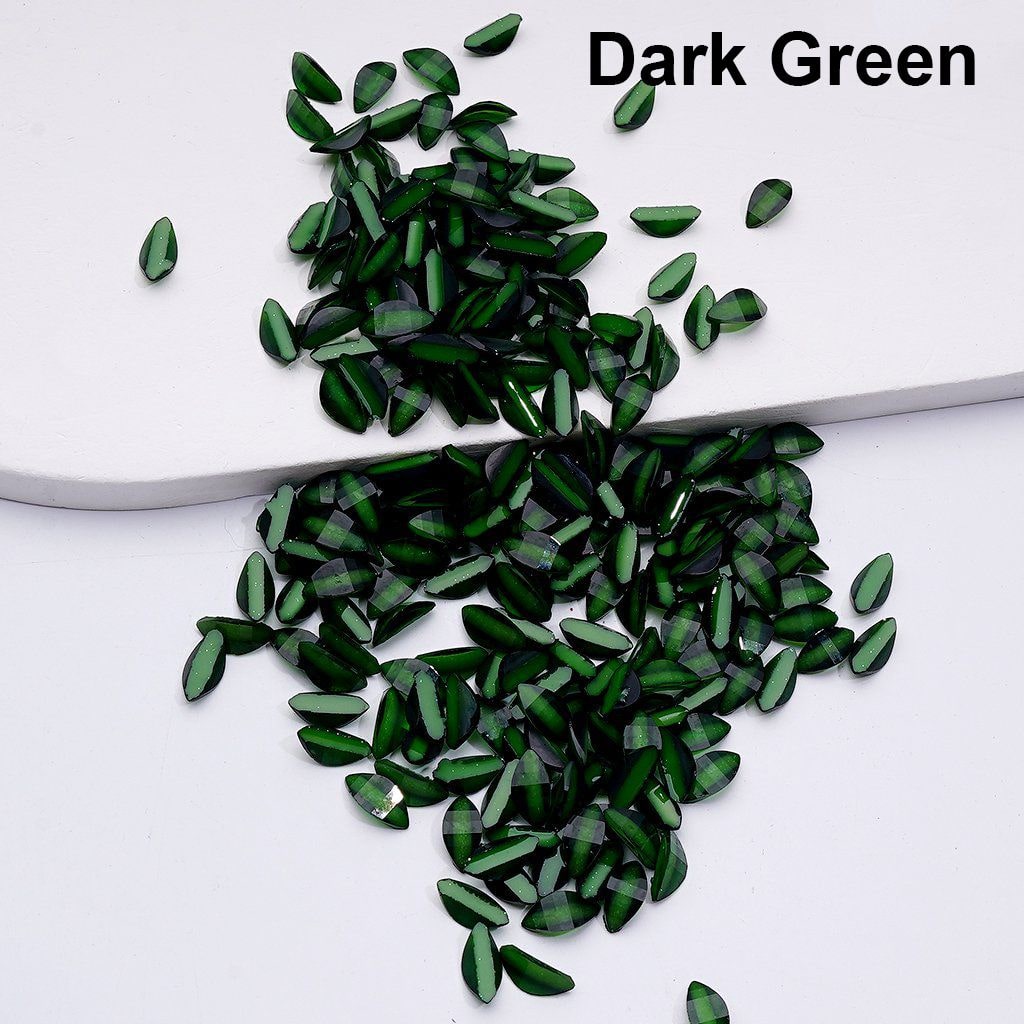 Mini Cute Glitter Tree Leaves Charm Jewelry Accessories （64.5g for 1000 Pieces)