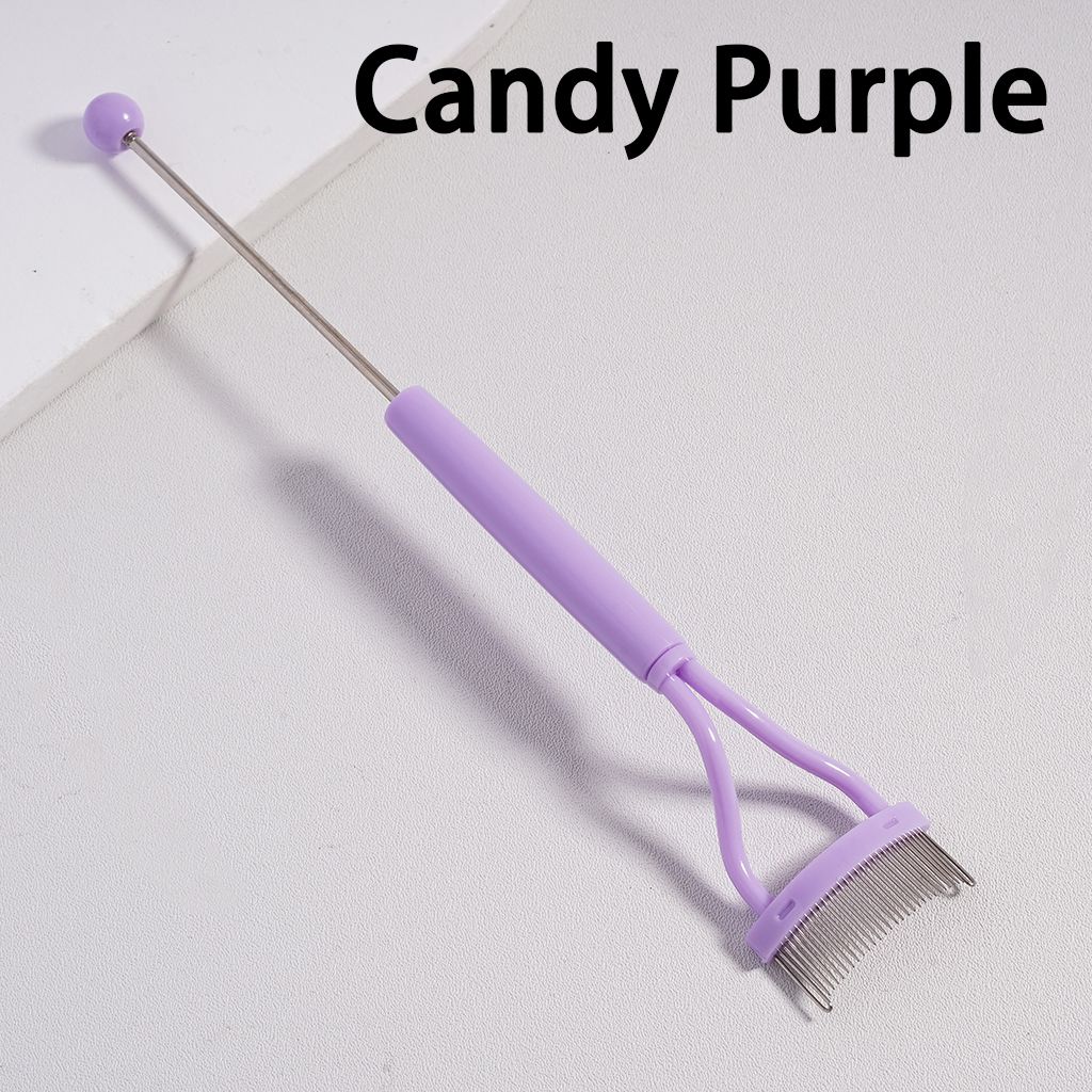 Beadable Eyelash Curler Separator Tool Comb in Solid Color, 157MM