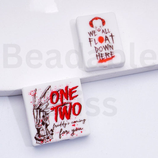 One Two Fredd Coming for you Silicone Focal Beads, Random Mix