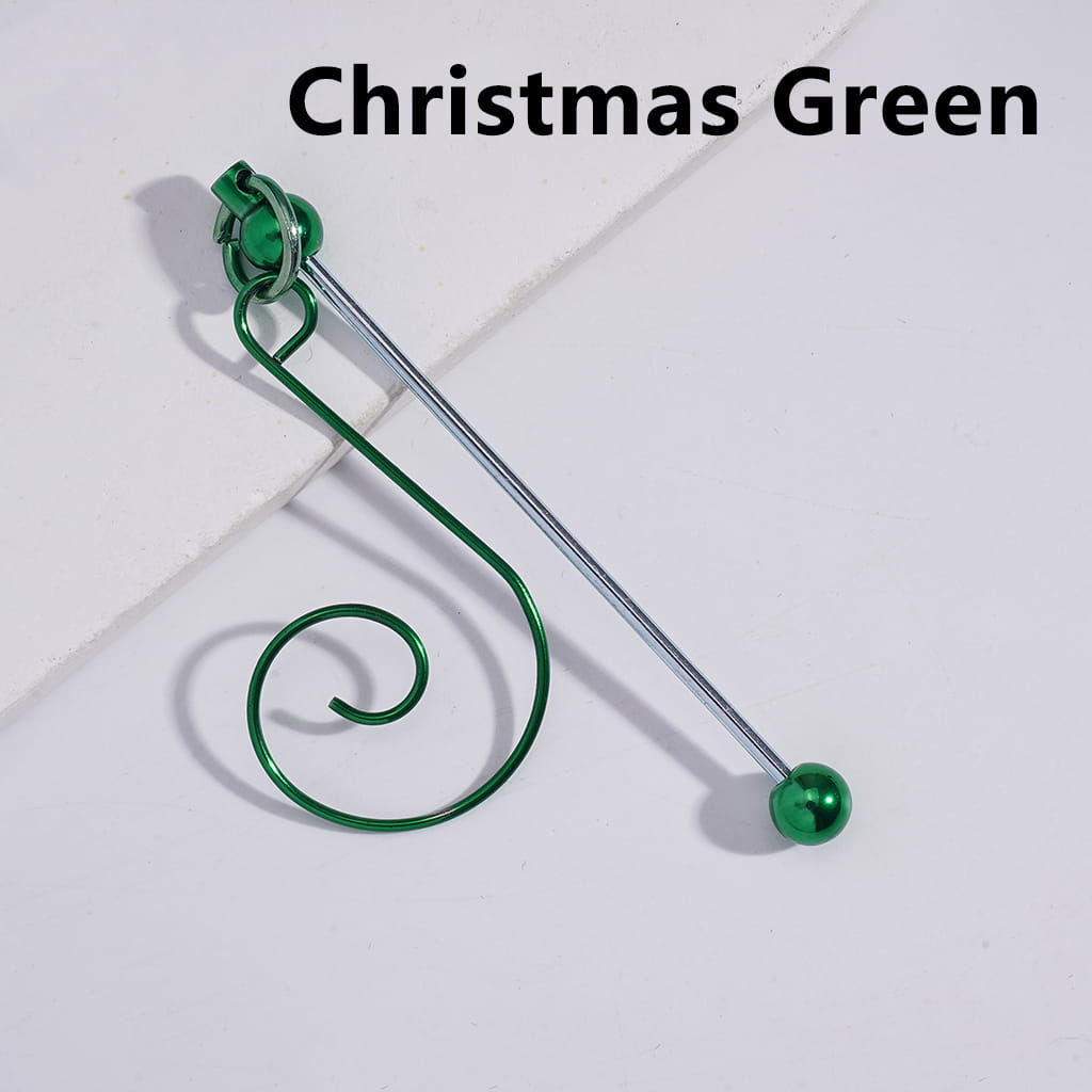 Multi-Color Metal S-Shaped Swirl Hangers Hooks with Keychain Bar for Christmas Ornaments Accessories (Please Read the Description)