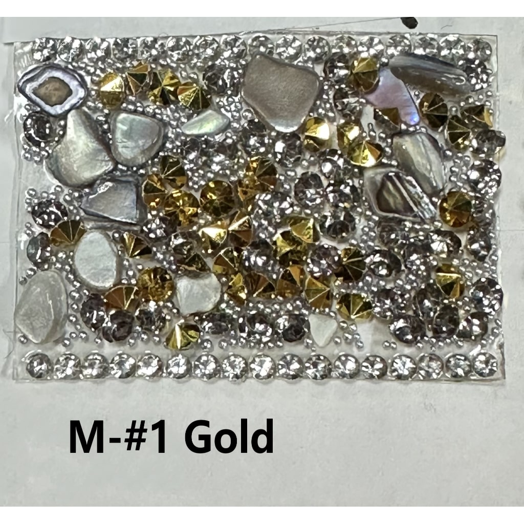 DIY Bling Bling Wraps Tapes with Small Cobblestone Pebble Cone Shape Rhinestone Clear Rhinestone Chain for Pen, Around 40*28MM, 78pcs in 1 Sheet, Please Read the Description