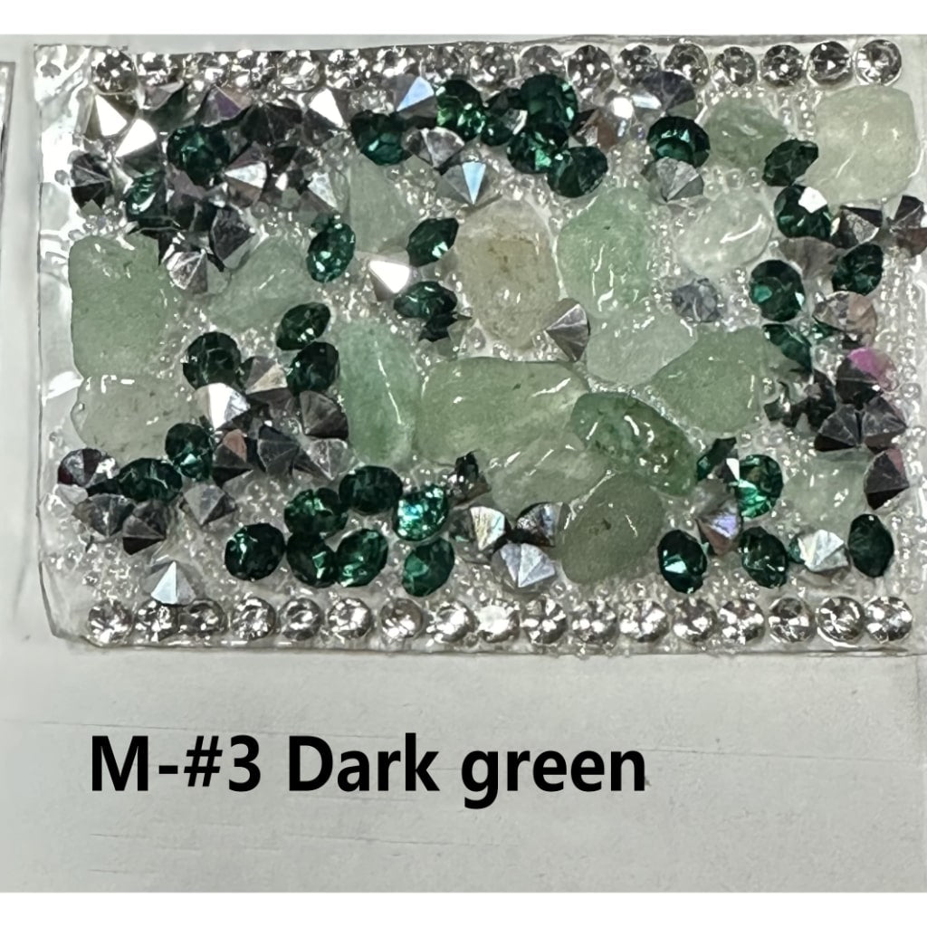 DIY Bling Bling Wraps Tapes with Small Cobblestone Pebble Cone Shape Rhinestone Clear Rhinestone Chain for Pen, Around 40*28MM, 78pcs in 1 Sheet, Please Read the Description