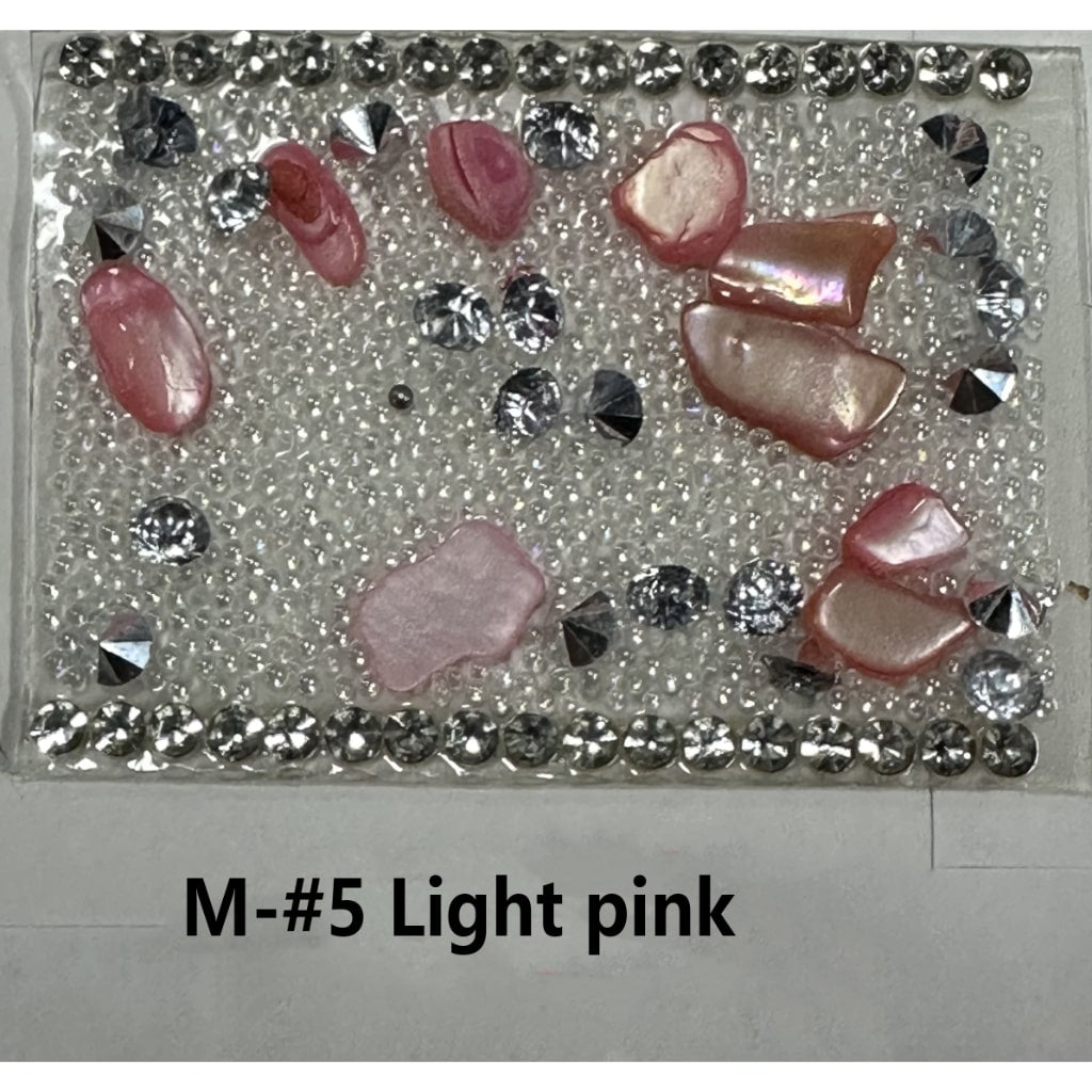 DIY Bling Bling Wraps Tapes with Small Cobblestone Pebble Cone Shape Rhinestone Clear Rhinestone Chain for Pen, Around 40*28MM, 78pcs in 1 Sheet, Please Read the Description