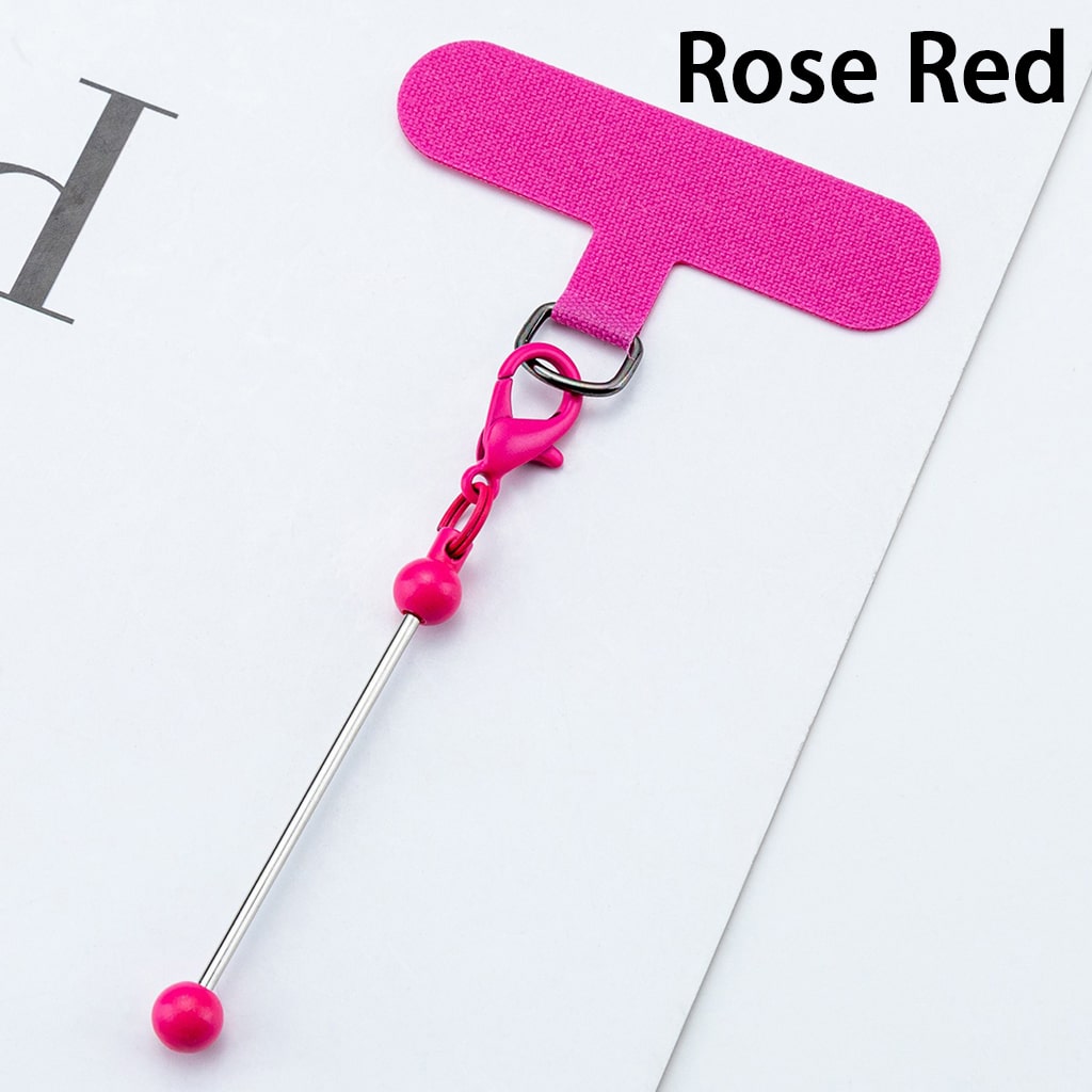 Rose red butterfly release with a strap on a white background