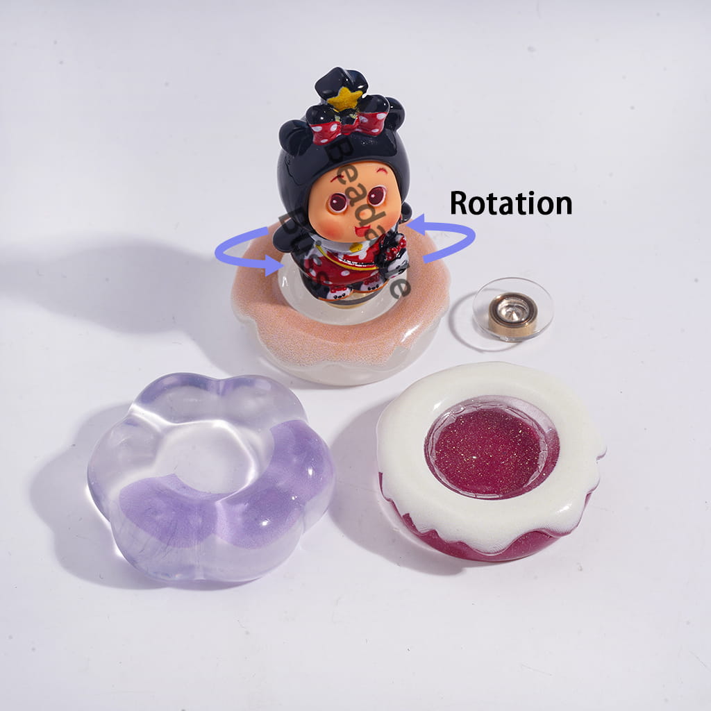 DIY Acrylic Base Series, Clear Flower and Cake Shaped Base, Random Mix (Please Read Description)