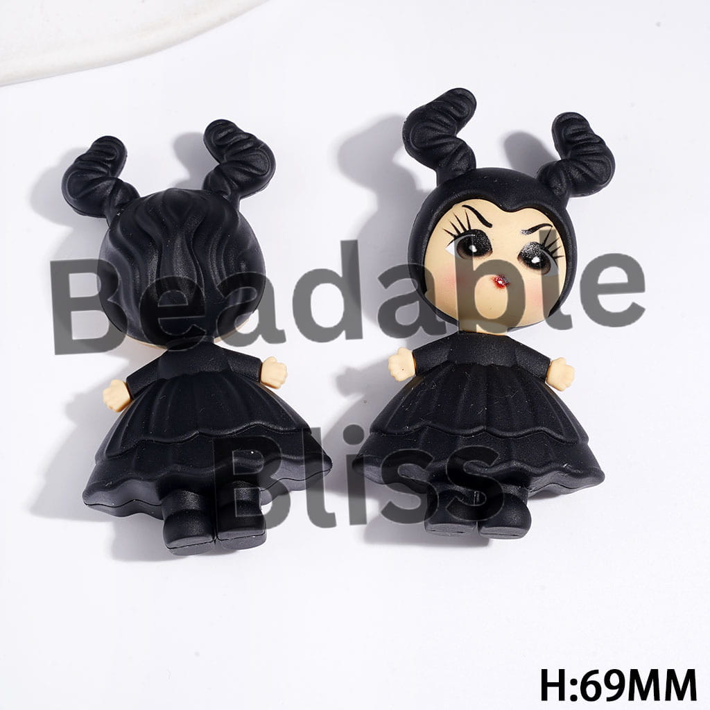 Classic Evil Night Elf Character Soft PVC Rubber Figurine, Height 69MM (No-Hole)