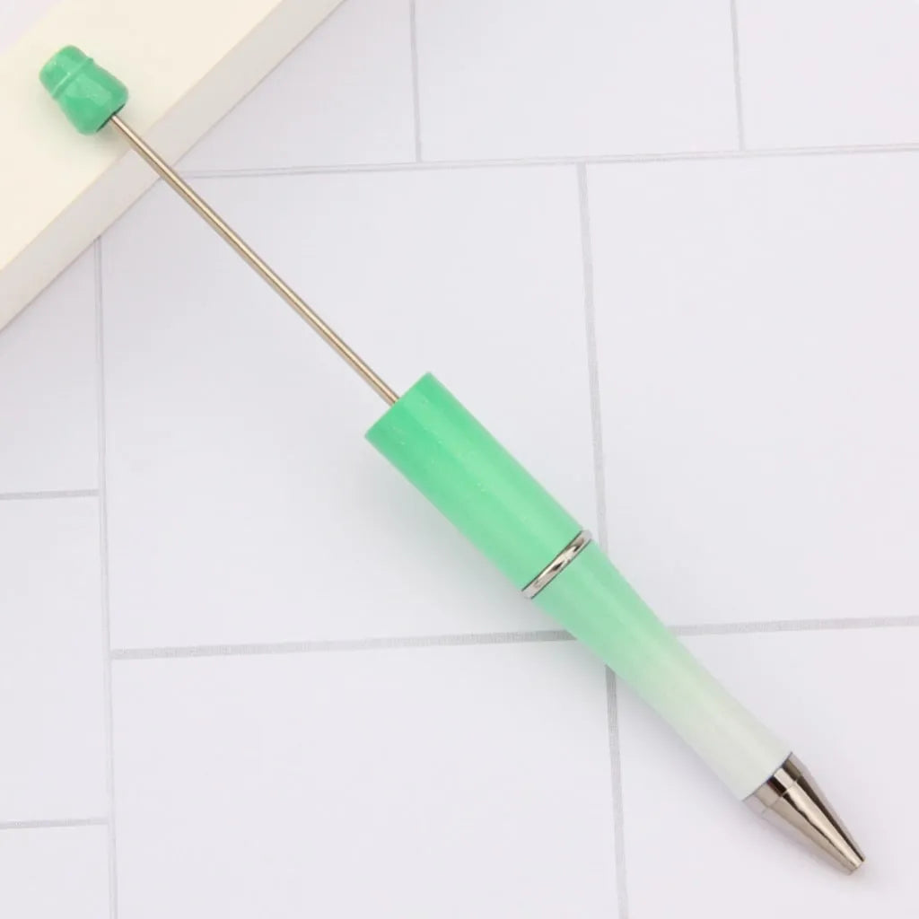 Ballpoint Metal Pen green large 1.7+mm hole beads beadable diy