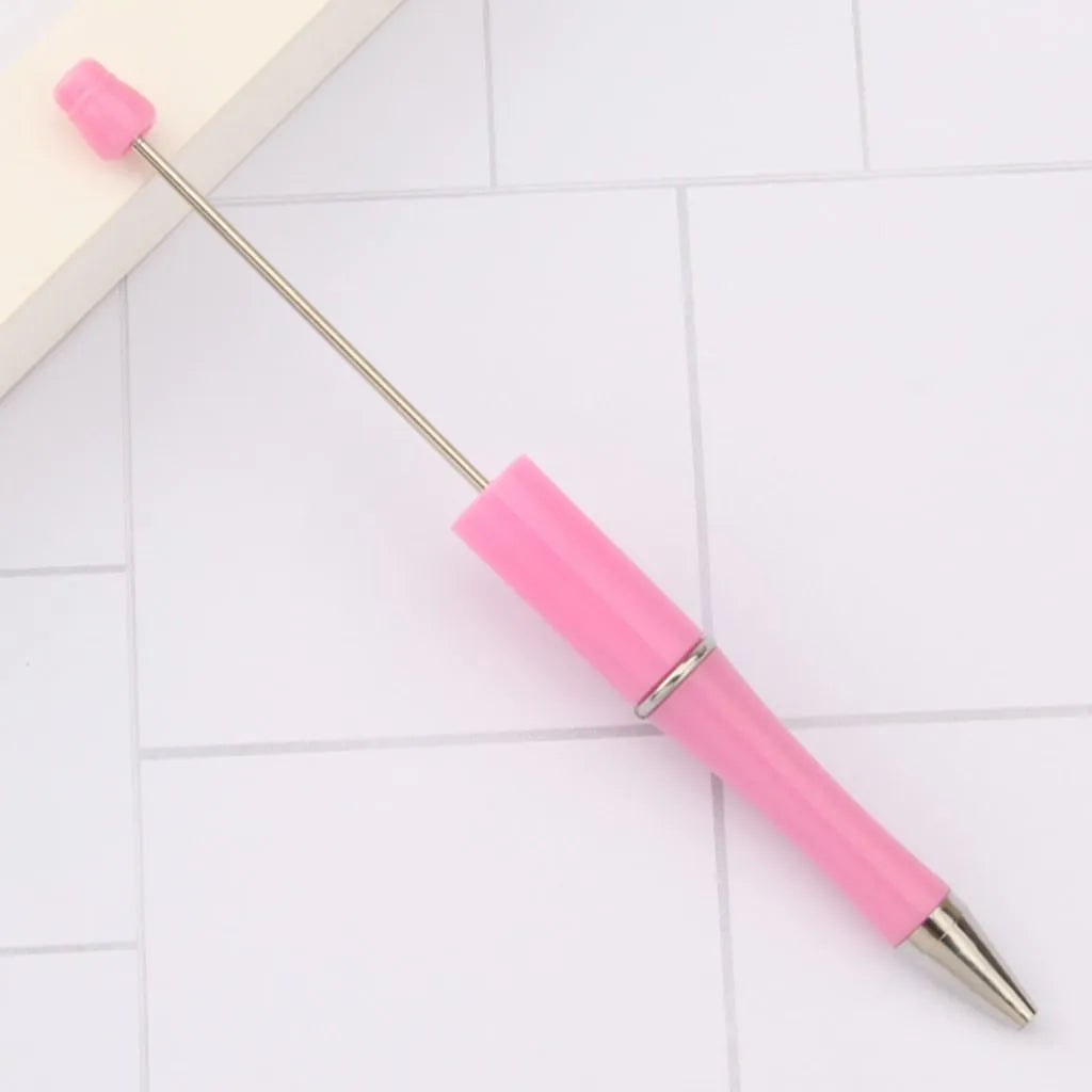 DIY Metallic Pink Beadable Pen, Make Your Own Pens