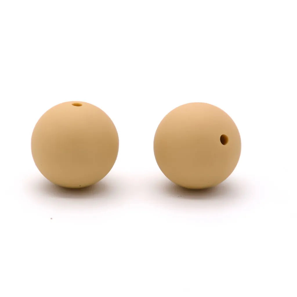 Silicone Beads, Solid Colors, 15 mm